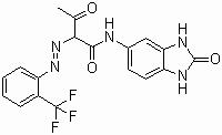 Struktur pigmen-Kuning-154-Molekular